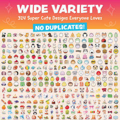 Joyousa kawaii animal stickers for kids, great as school supplies and party favors.