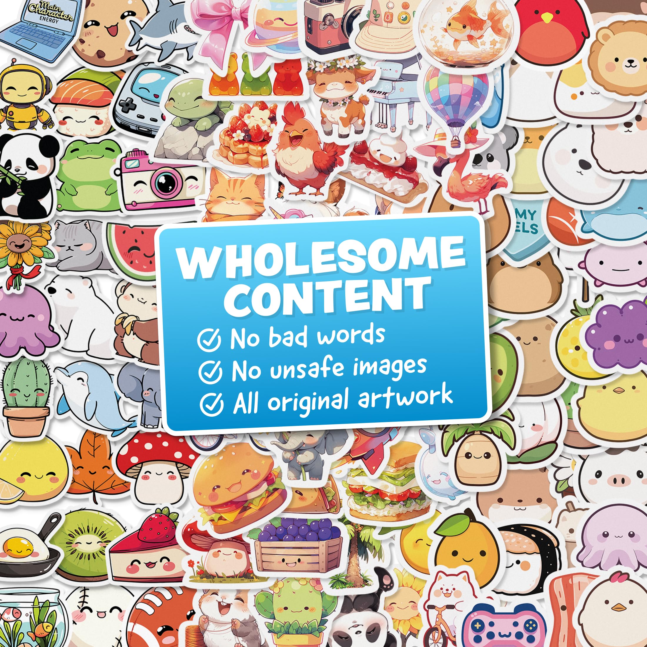 Joyousa reusable sticker pack doubles as party favors and classroom rewards.