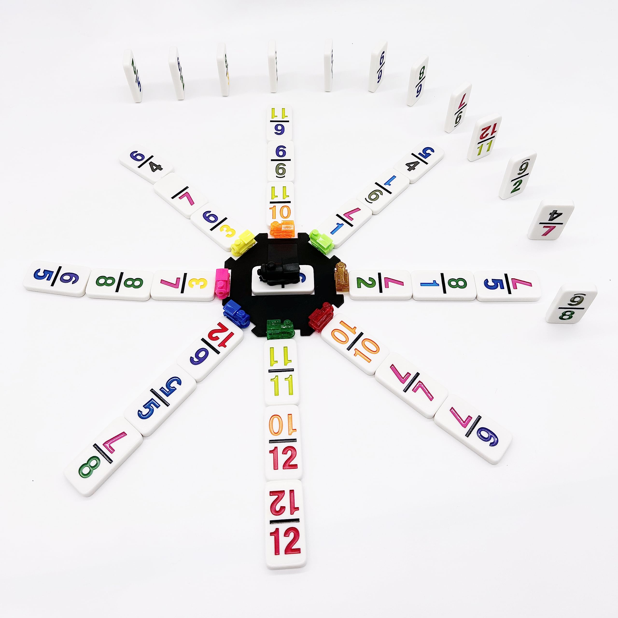 JOYOUSLIFE Mexican Train Dominoes 91-tile set enables classic gameplay