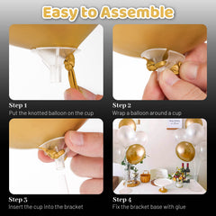 JOYYPOP balloon stand assembly makes setup quick and easy.