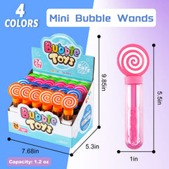 JoyPop blue handle bubble wand, easy grip for little hands during outdoor play.