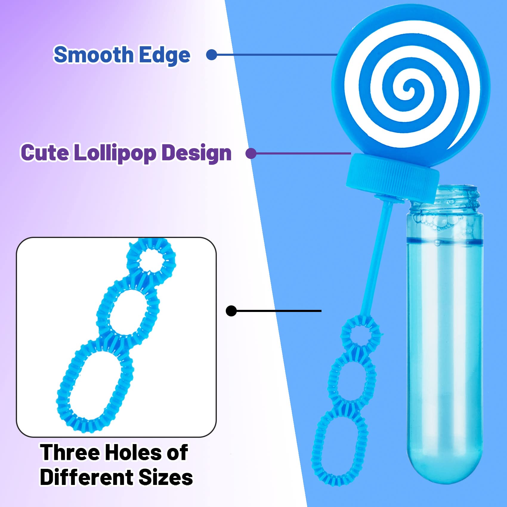 JoyPop green handle bubble wand, compact and sturdy for gifting and games.
