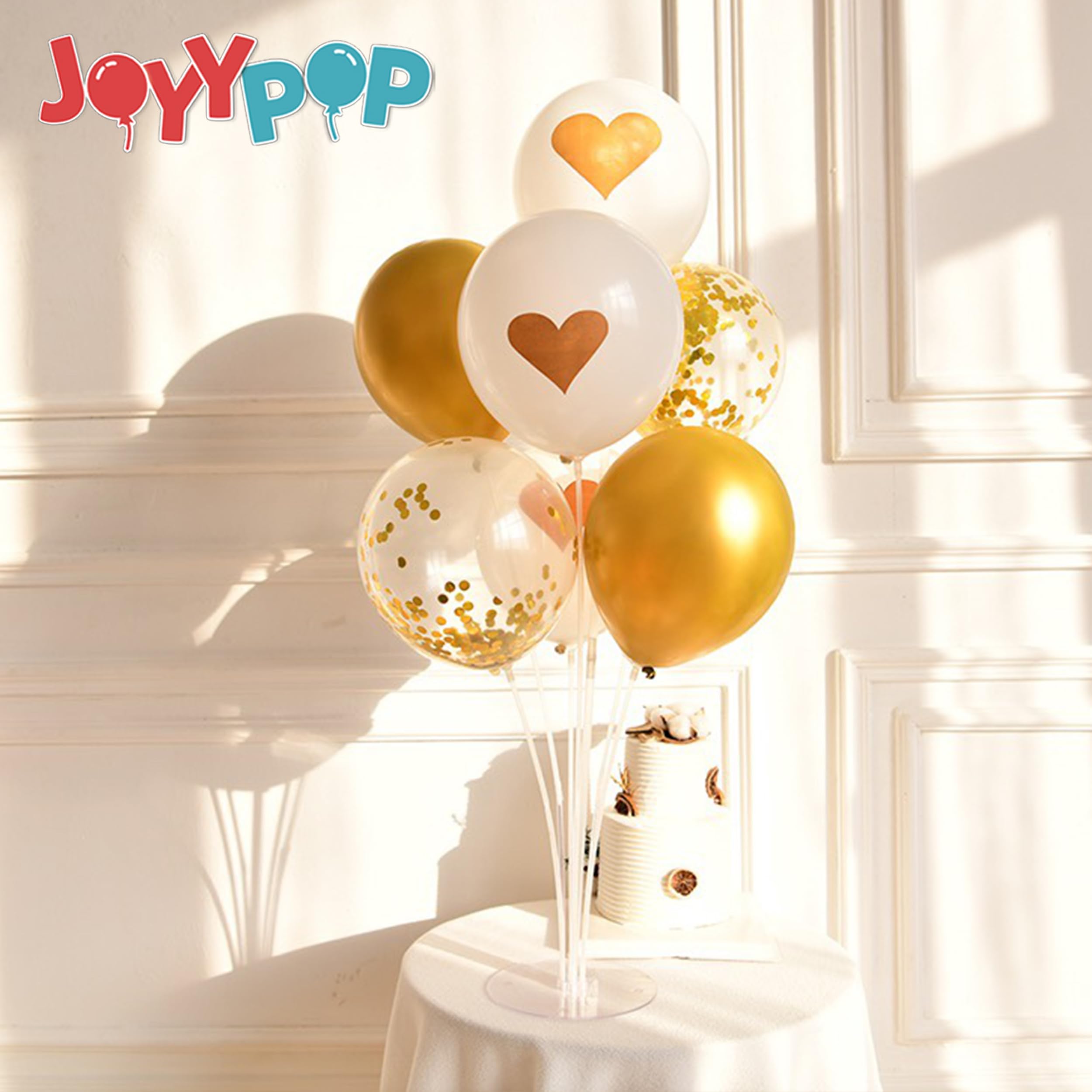 JOYYPOP party table setup suits birthdays, weddings, and celebrations.