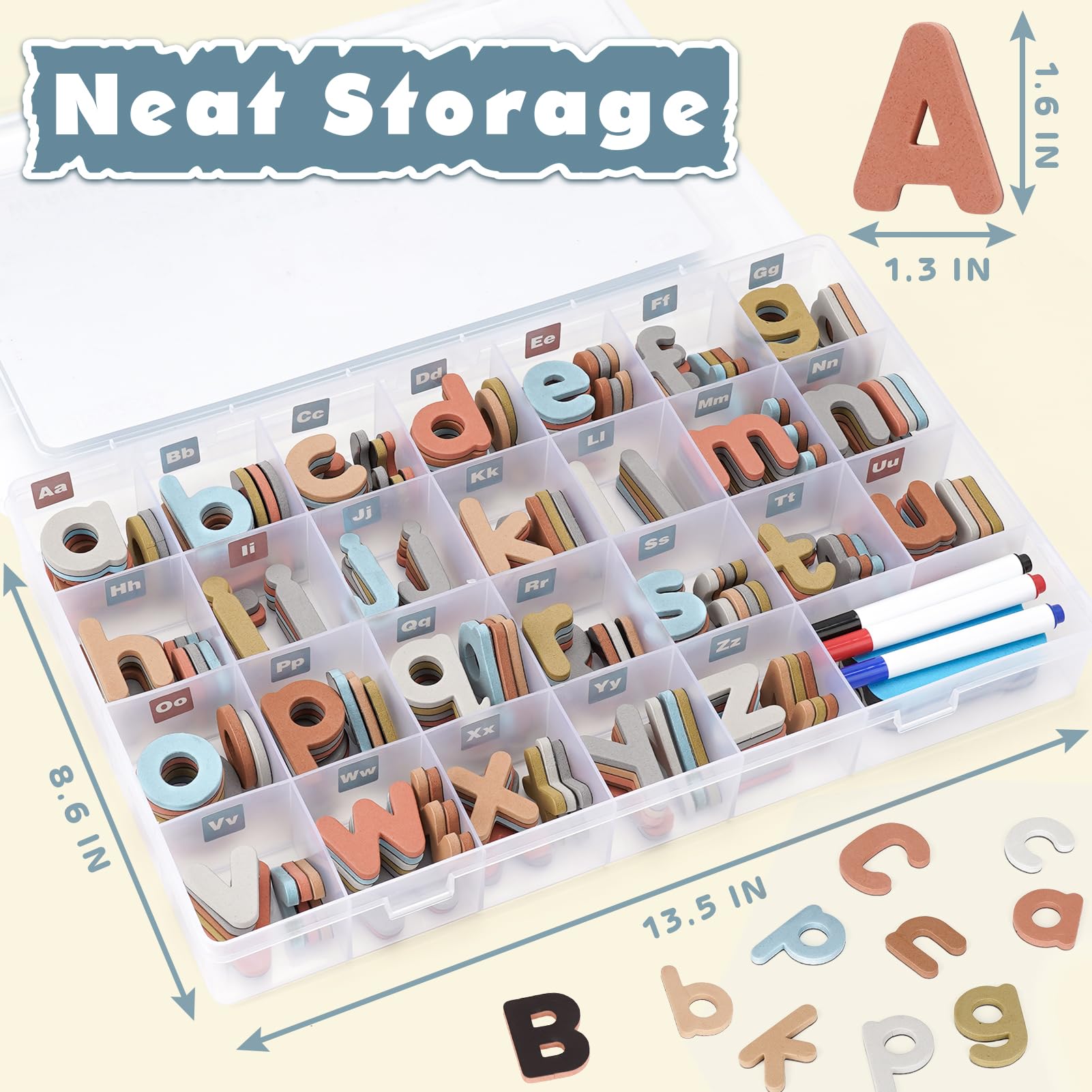 Joyreal foam letters with full backing resist shedding during play