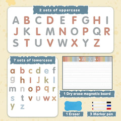 Joyreal foam letter magnets securely stick to whiteboards for learning