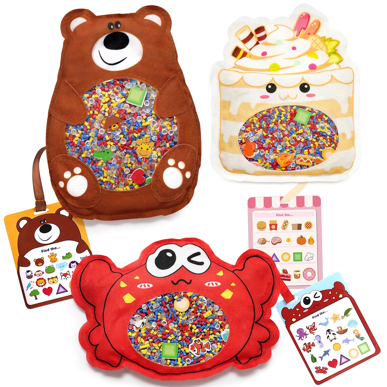 Joyreal Hide and Seek Busy Bag with bear focus, ideal for tactile play and focus