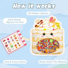 Joyreal Hide and Seek Busy Bag with ice cream focus, encourages exploration and fine motor play