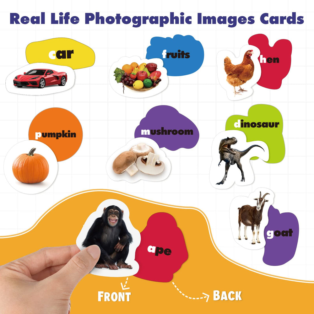 Joyreal lowercase letter cards support early letter sounds recognition.
