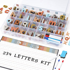 Joyreal magnetic alphabet letters on fridge aid early word-building