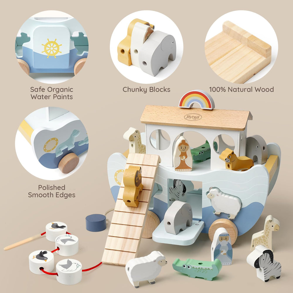 Joyreal Noah's Ark rainbow detail for colorful storytelling.