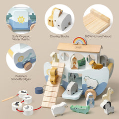 Joyreal Noah's Ark rainbow detail for colorful storytelling.