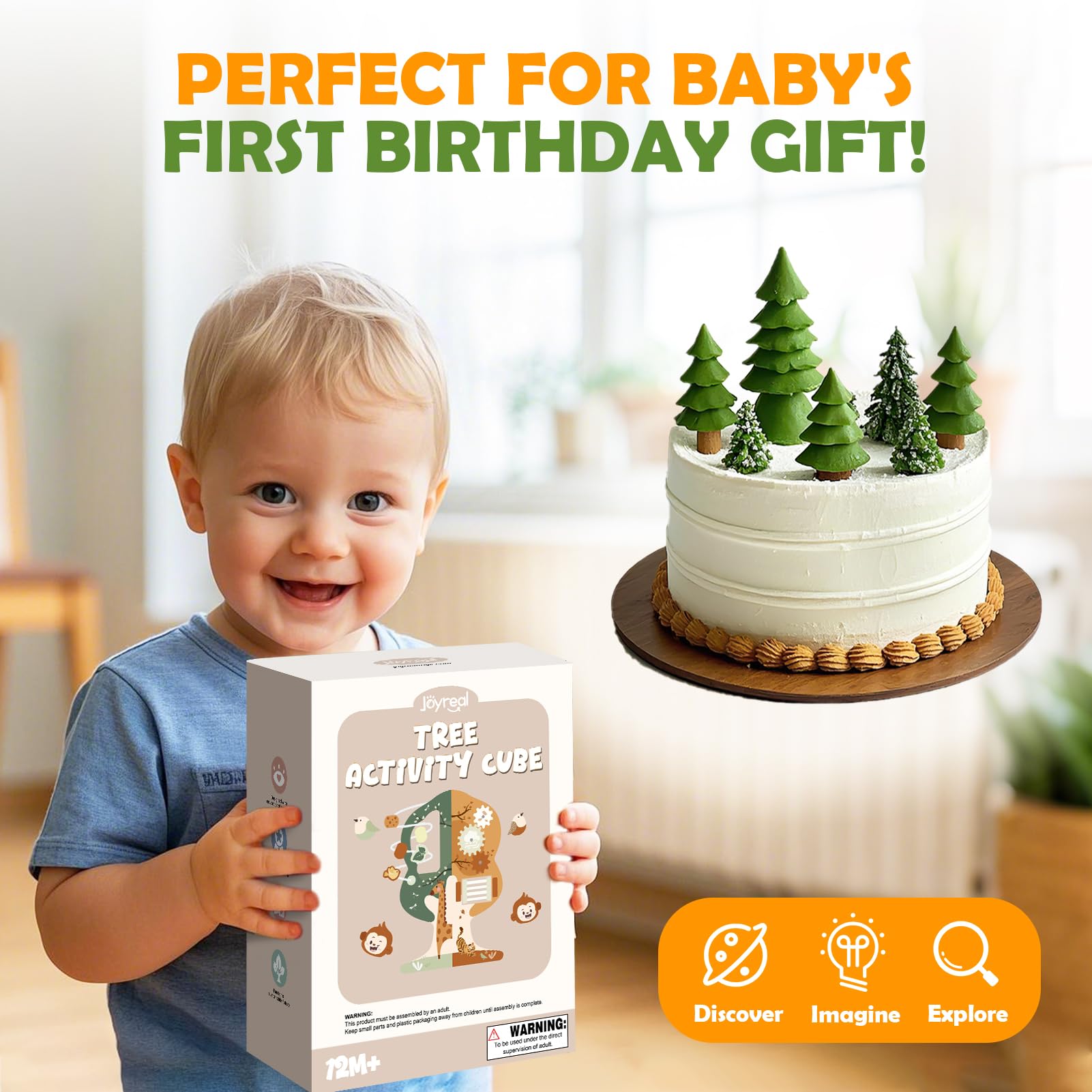 Joyreal portable Montessori cube is travel-friendly for on-the-go learning.