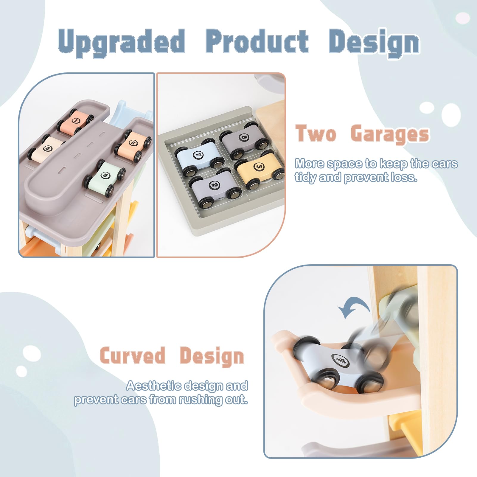 Joyreal safe wood construction with rounded edges for child safety
