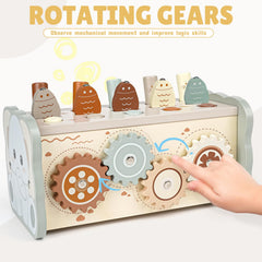 Joyreal gear-spinning activity promoting cause-and-effect understanding and problem solving.