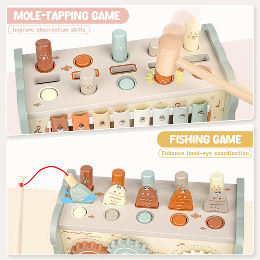 Joyreal wooden xylophone inviting early musical exploration and rhythm awareness.