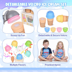 JOYSINTOY ice cream cups for colorful pretend servings