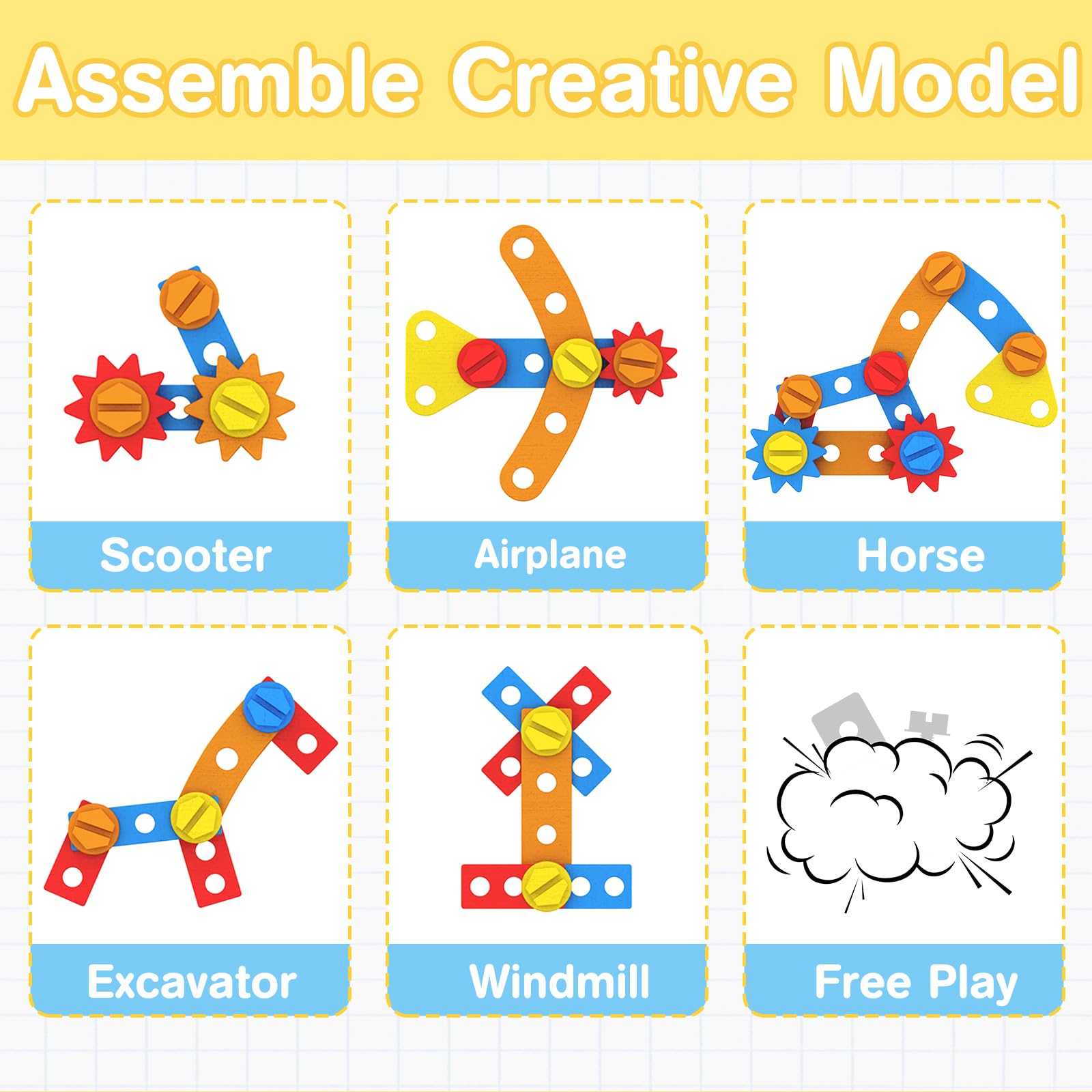 JOYSINTOY wooden screwdriver set promotes fine motor skills in kids.