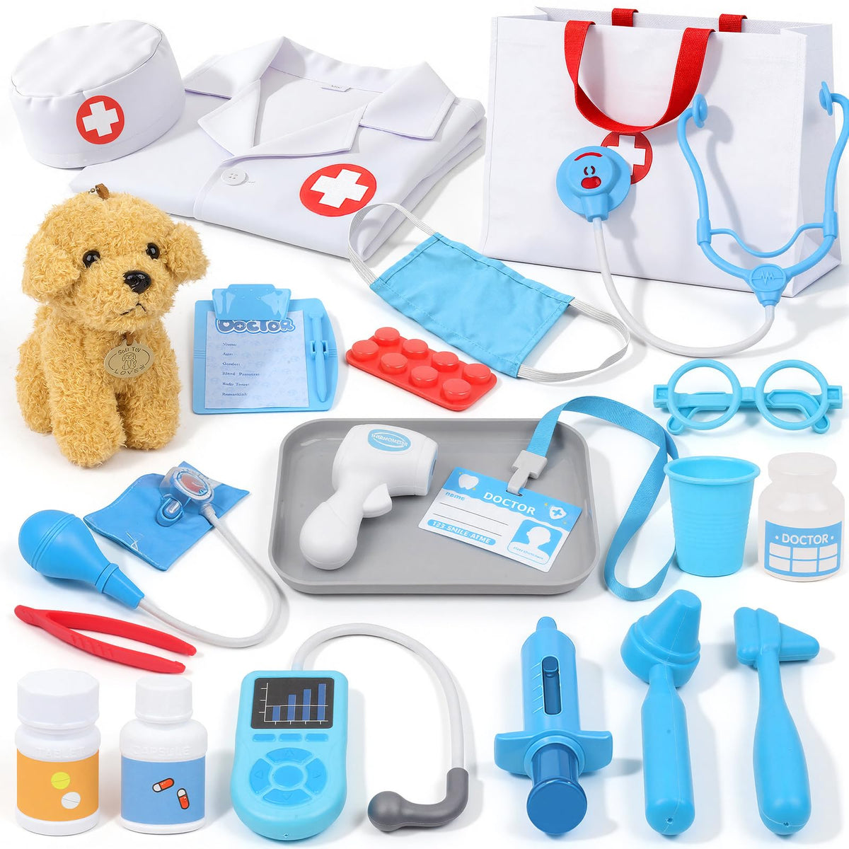 JOYSINTOY doctor kit stethoscope for imaginative play and early medical curiosity.