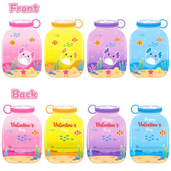 JoySpark Axolotl plush keychain yellow with card for classroom gifts