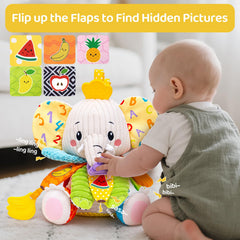 JoySpark Toys elephant bright colors stimulate visual development during play