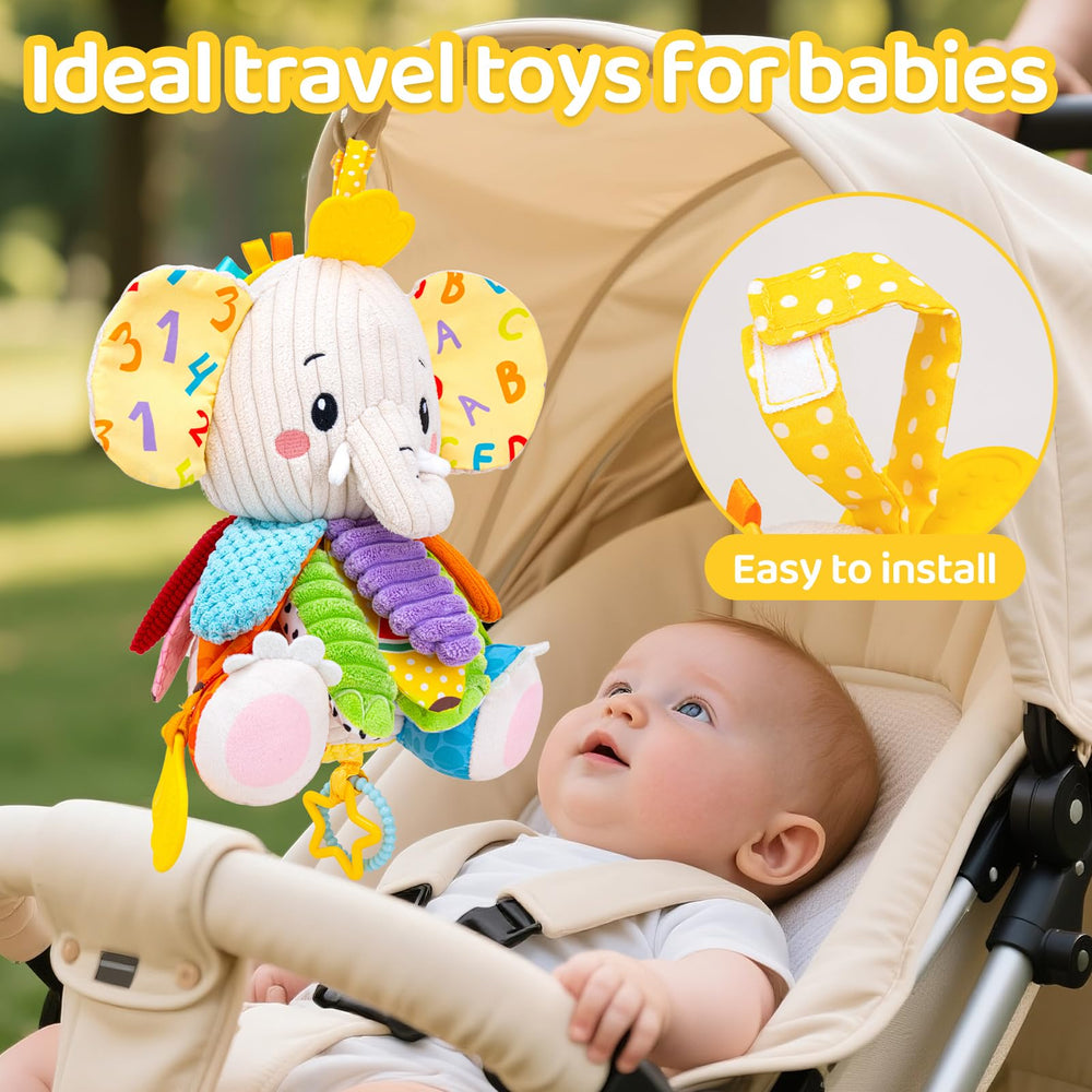 JoySpark Toys charming plush elephant gift-ready for babies