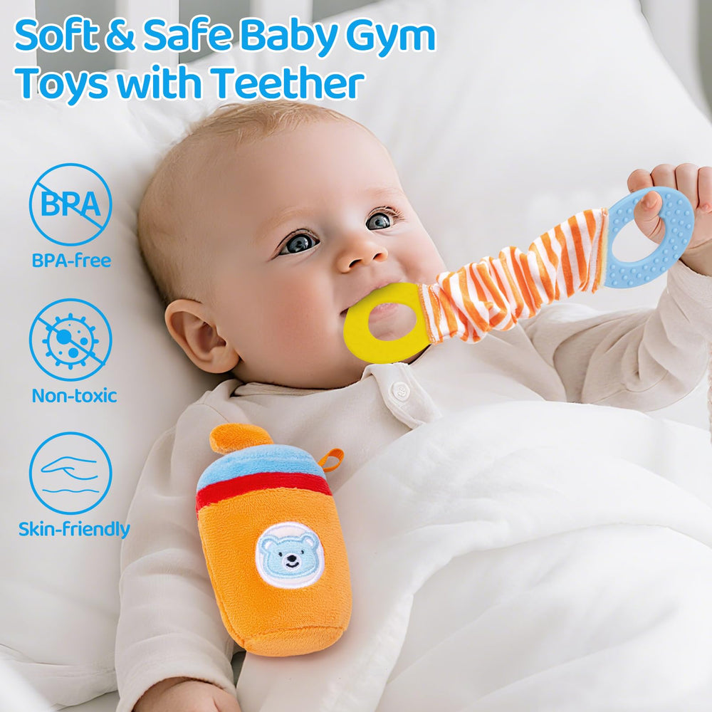 JoySpark Toys punching bag rattle for lively sounds and exploration.