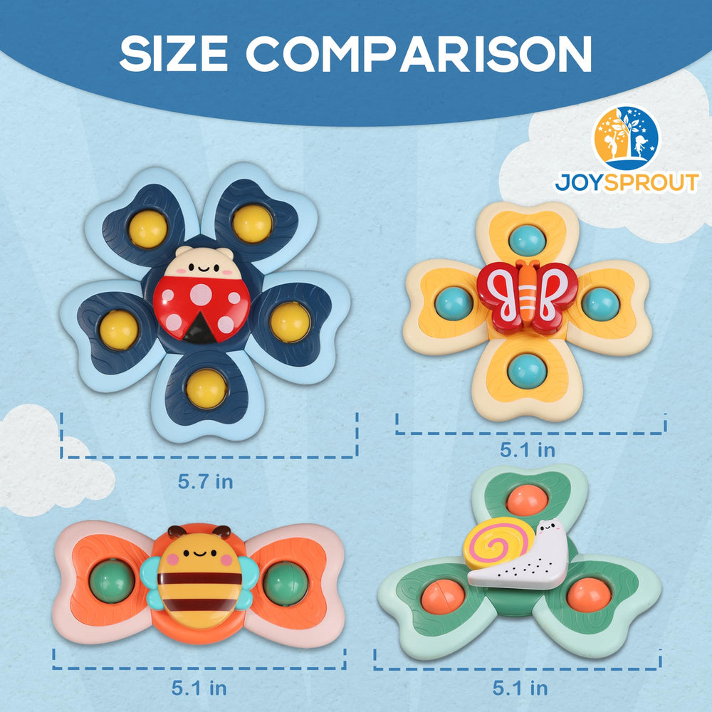JoySprout suction spinner for fridge or kitchen mealtime play.