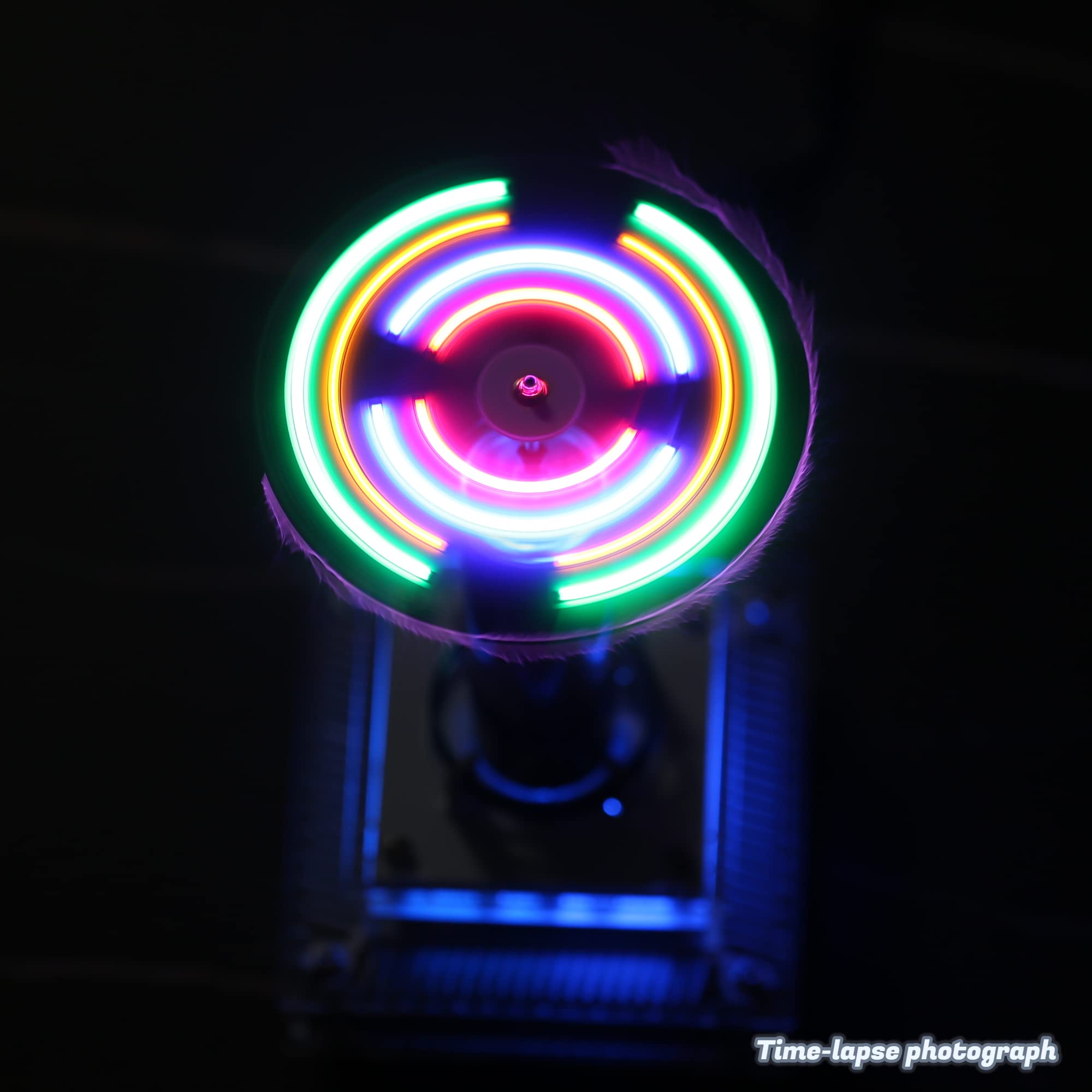 Joytech YS04 LED arc glow creates captivating visual effects during experiments.