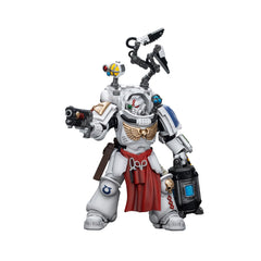 JOYTOY Ultramarines Apothecary Biologis in dynamic hero pose for display and collection