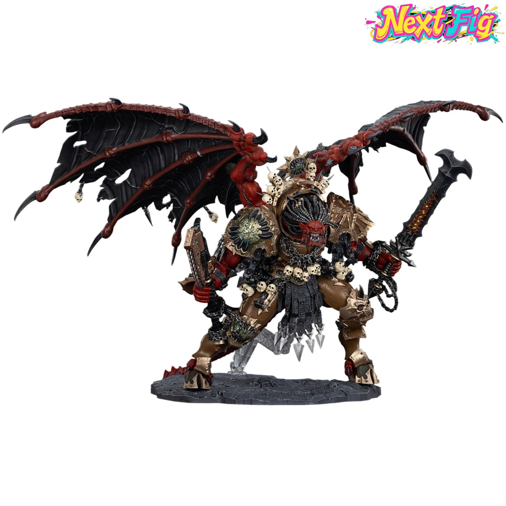 Joytoy Angron figure offers articulation points for dynamic poses and scenes.