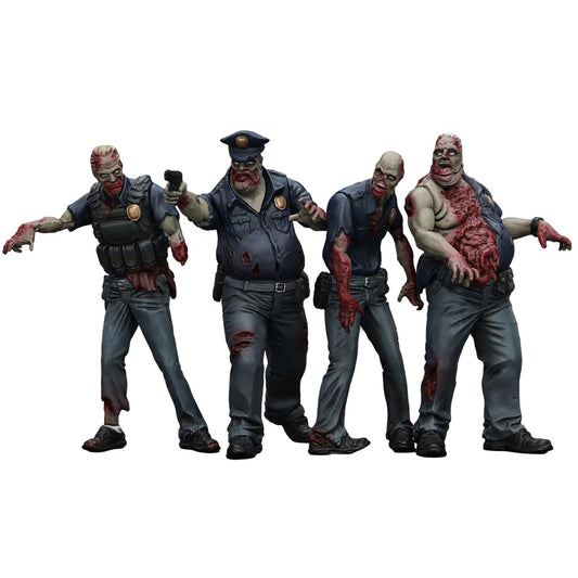 JOYTOY Dark Source zombie police figure front view highlights poseability
