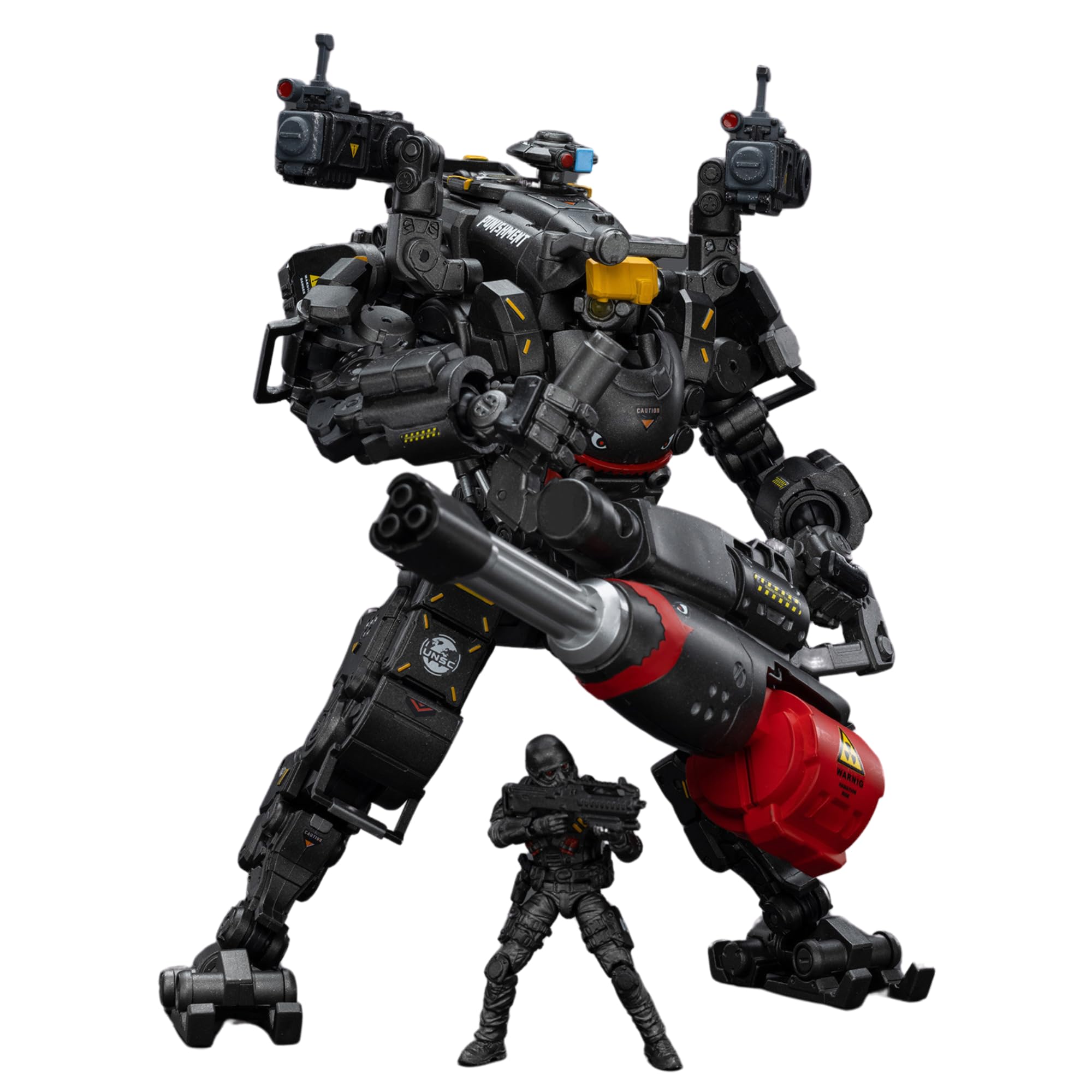 JOYTOY God of War 86-II assault figure demonstrates highly poseable joints for dynamic display.