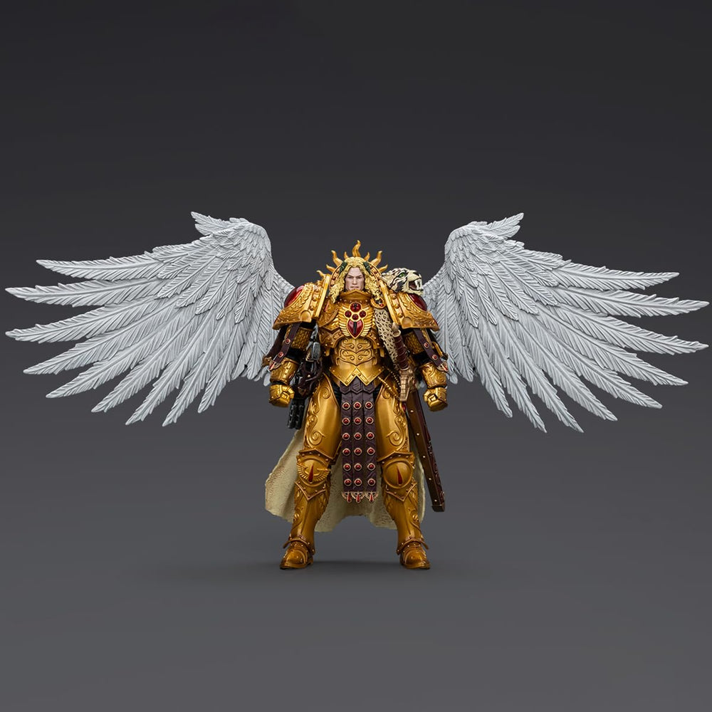 JOYTOY Sanguinius armor-detail close-up for display appreciation.