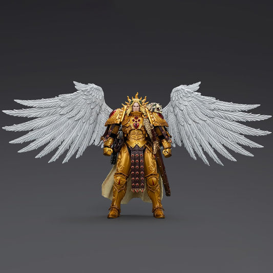 JOYTOY Sanguinius armor-detail close-up for display appreciation.