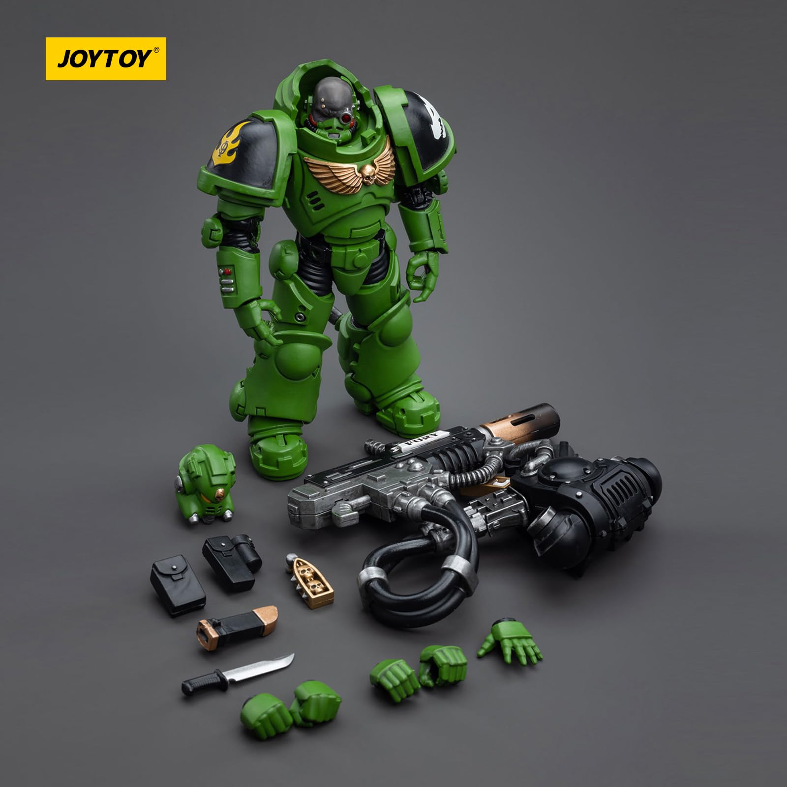 JOYTOY Salamanders Bragar box-front packaging confirms authenticity.