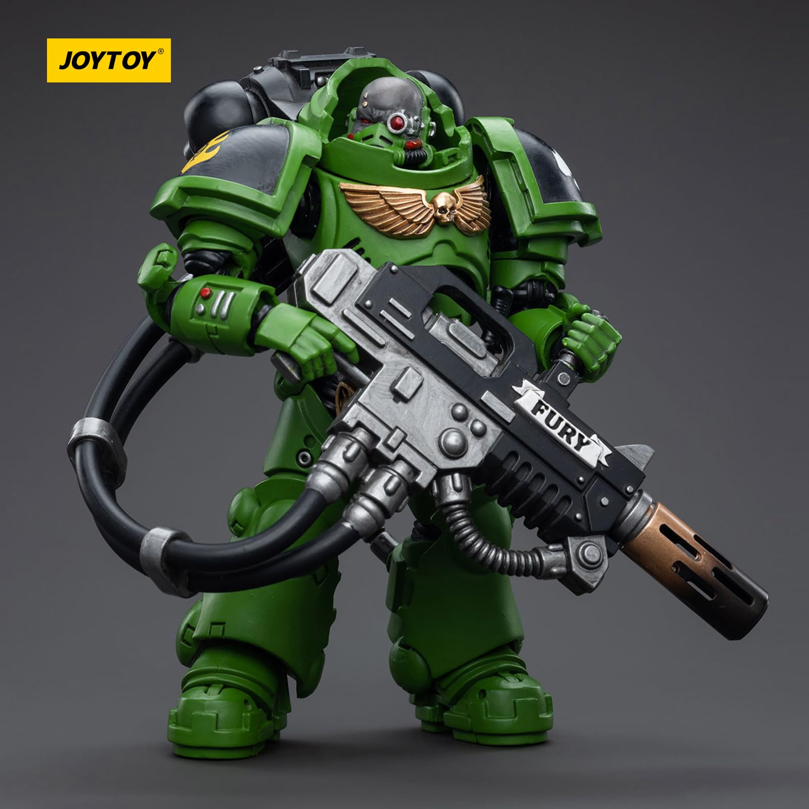 JOYTOY Salamanders Bragar display-ready figure for shelves.