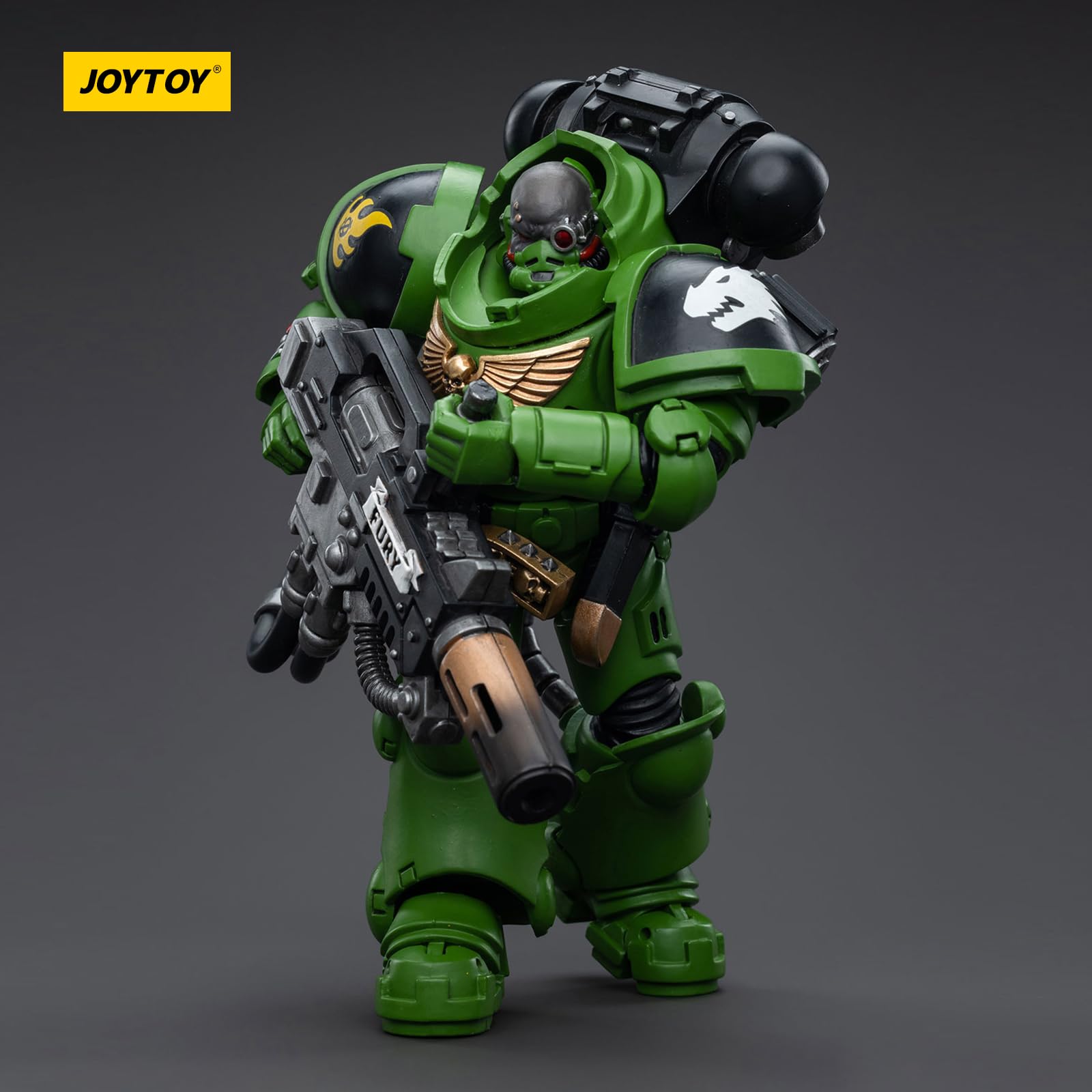 JOYTOY Salamanders Bragar retro traces evoke storied battles.
