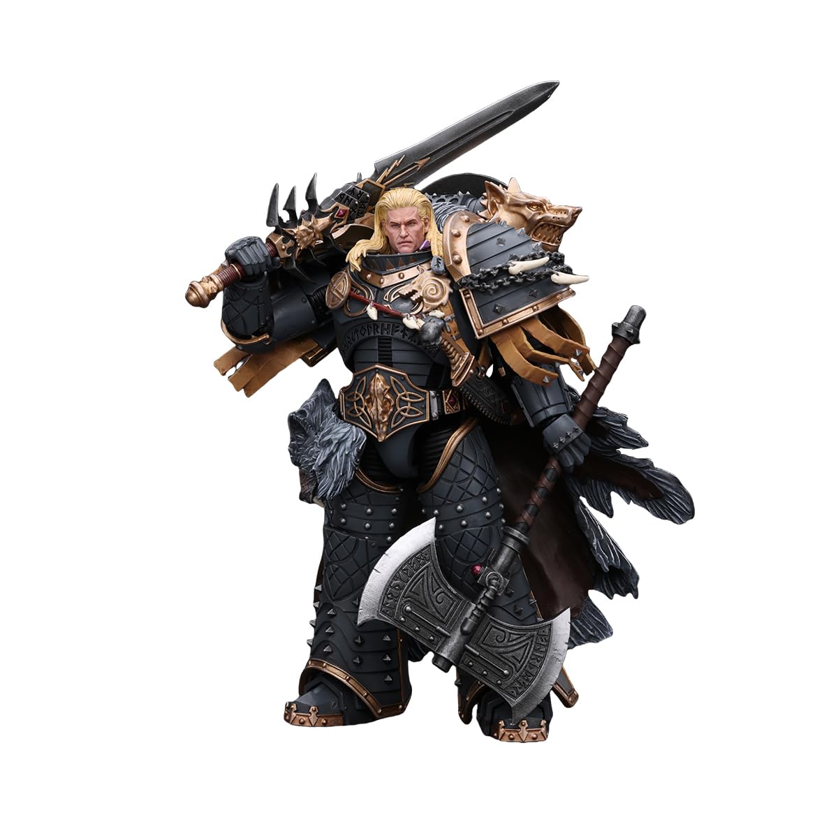 JOYTOY Space Wolves display setup ideal for shelving and dioramas