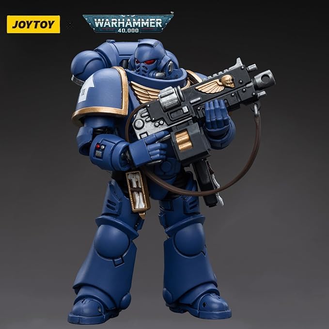 JOYTOY Ultramarines Intercessors close-up shows pro-painted details