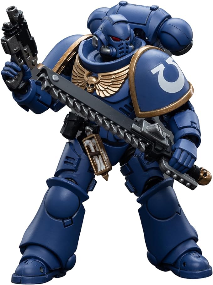 JOYTOY Ultramarines Intercessors pose 02 demonstrating dynamic articulation