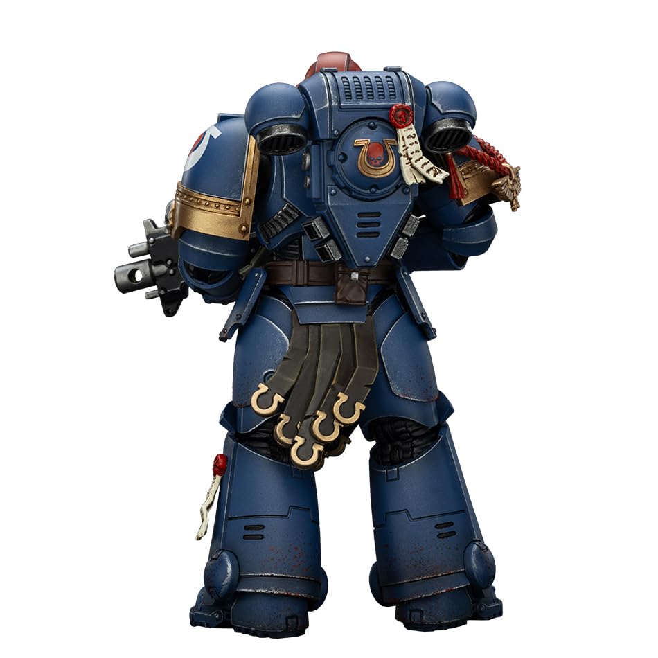 JOYTOY Ultramarines collector figure in packaging-ready pose for gifting