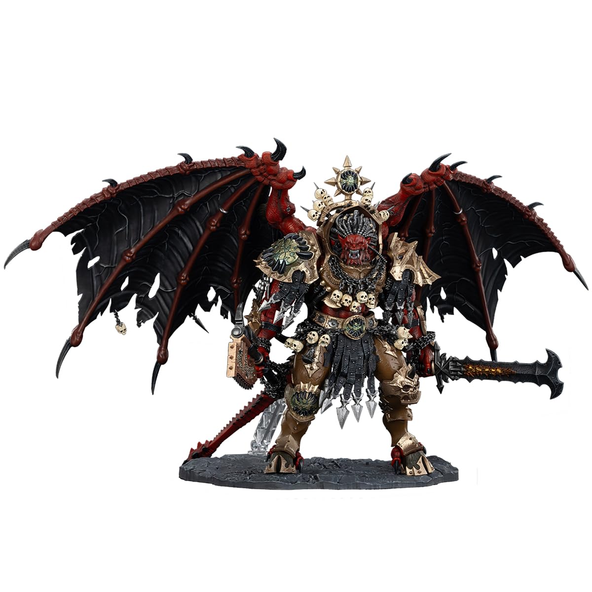 JOYTOY Angron battle stance for dynamic display and collection.