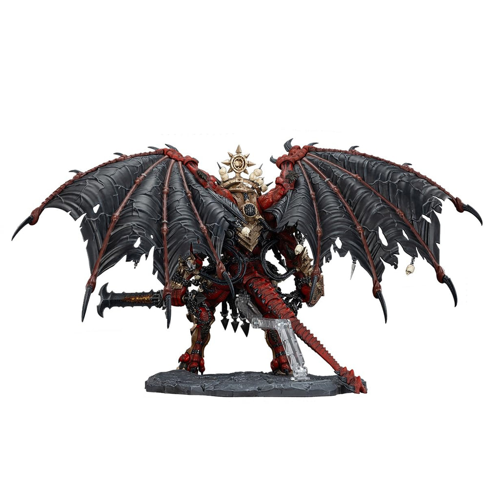 JOYTOY Angron full articulation allows flexible posing.