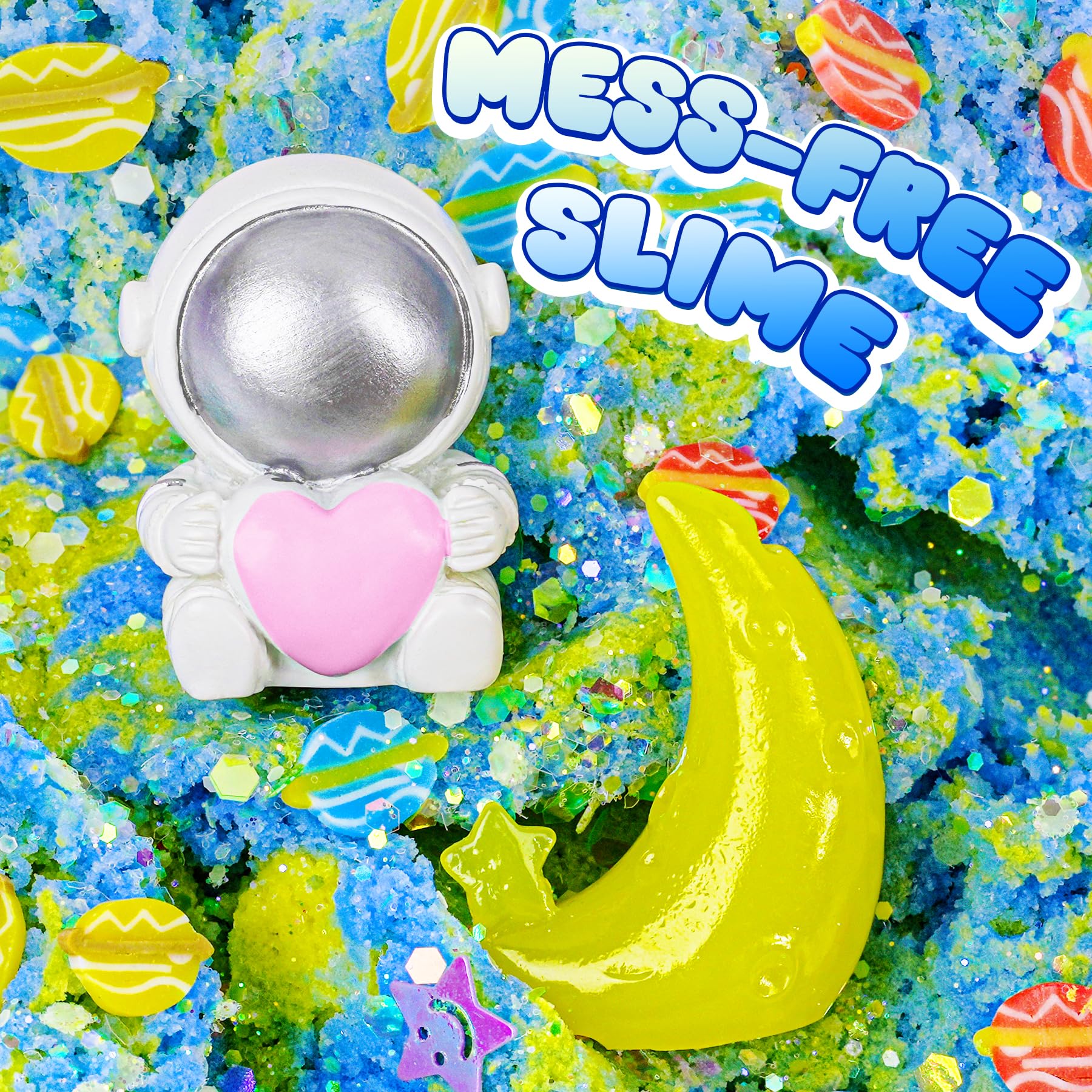 Joytry astronaut charms for space-themed slime play