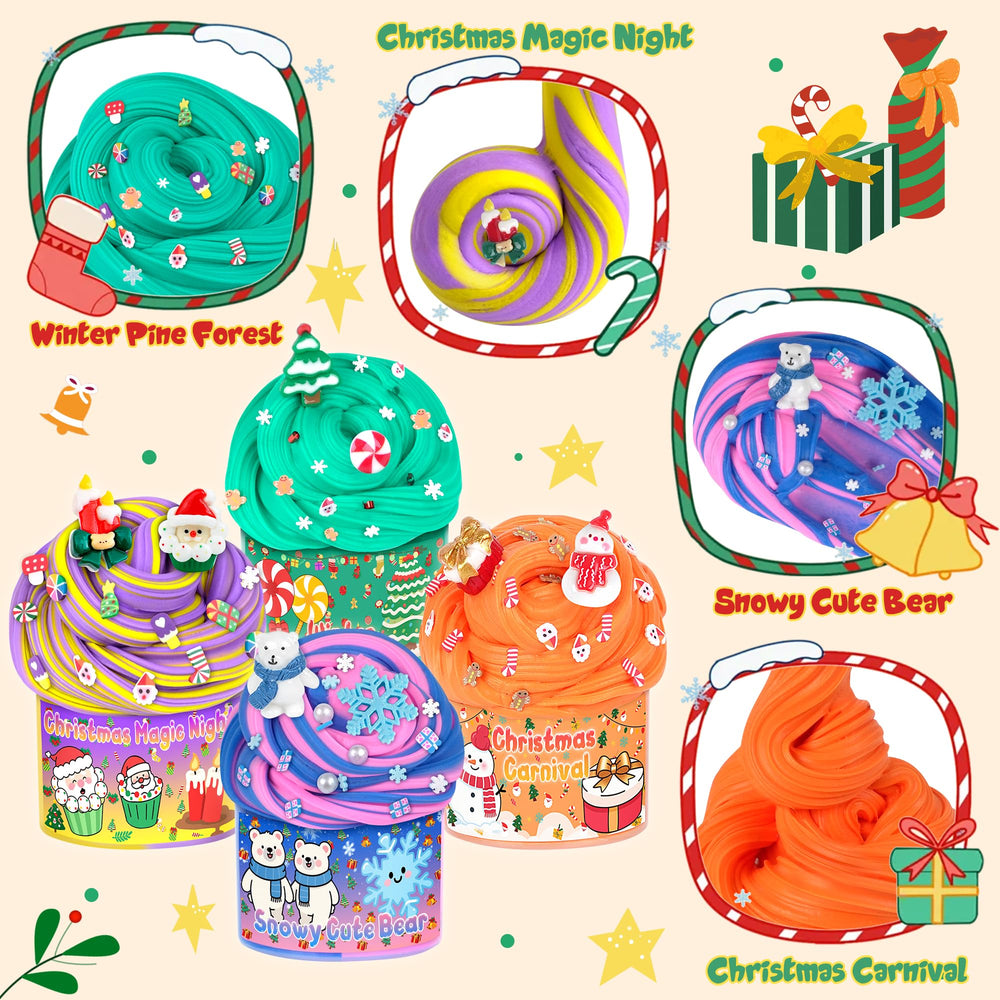 Joytry Christmas add-ins showcase trees, polar bears for festive decor and imaginative play.