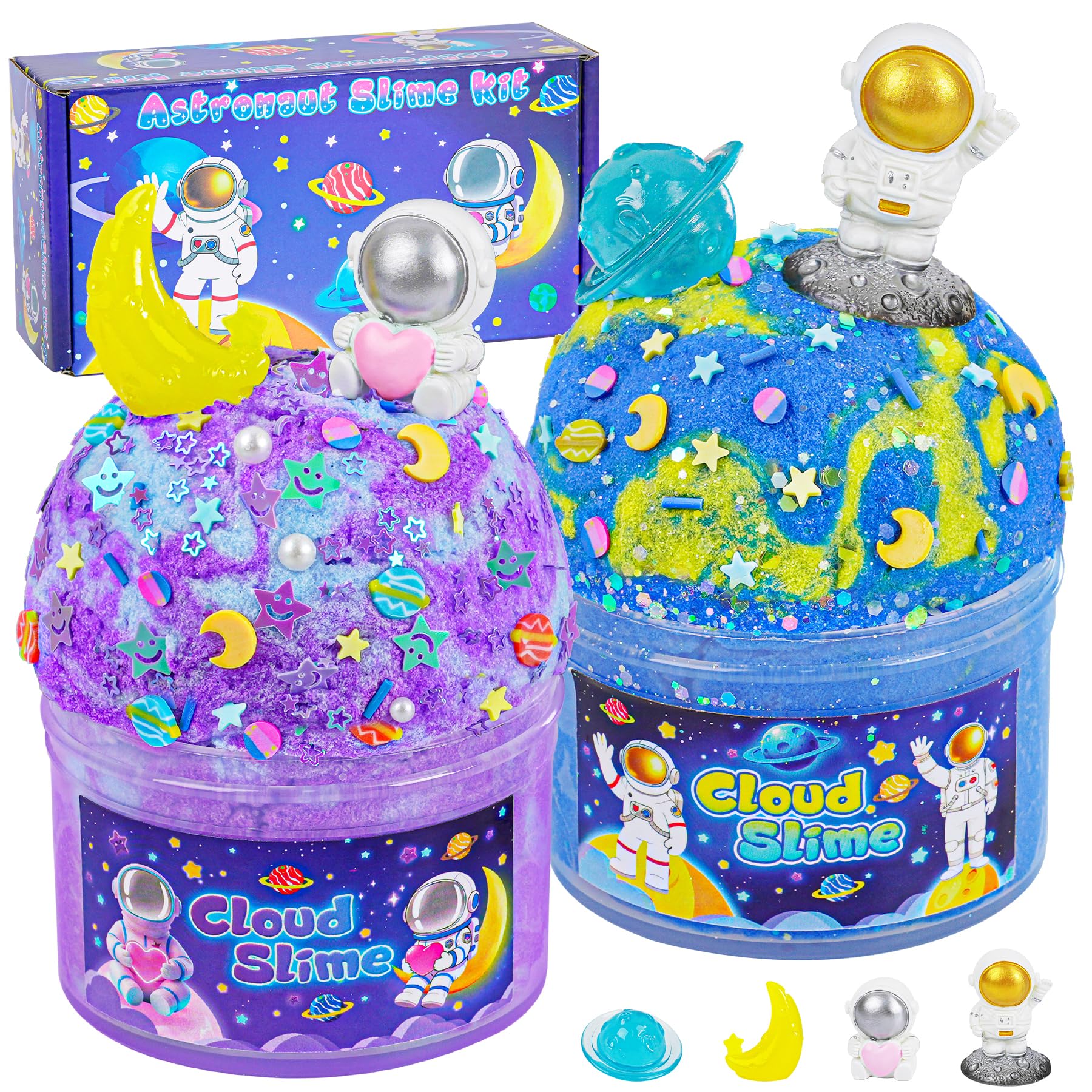 Joytry Galaxy Cloud Slime Kit with glow add-ins for cosmic playtime