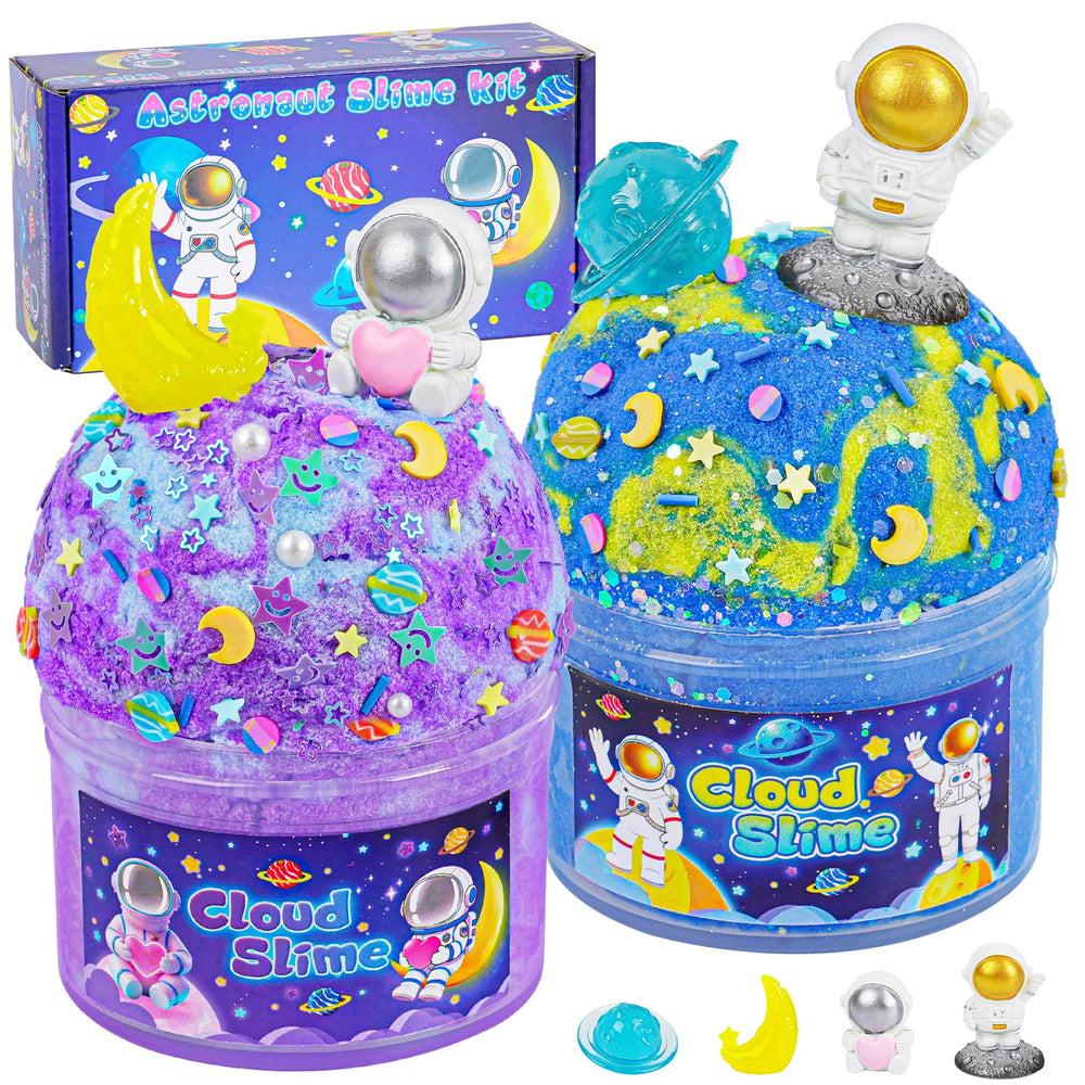 Joytry Galaxy Cloud Slime Kit with glow add-ins for cosmic playtime
