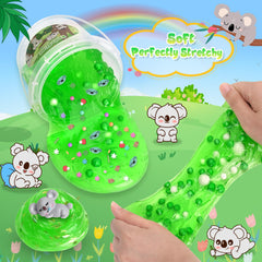 Joytry Koala Slime Kit add-ins confetti stars for colorful slime designs.