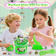 Joytry Koala Slime Kit storage bucket keeps slime organized after playtime.
