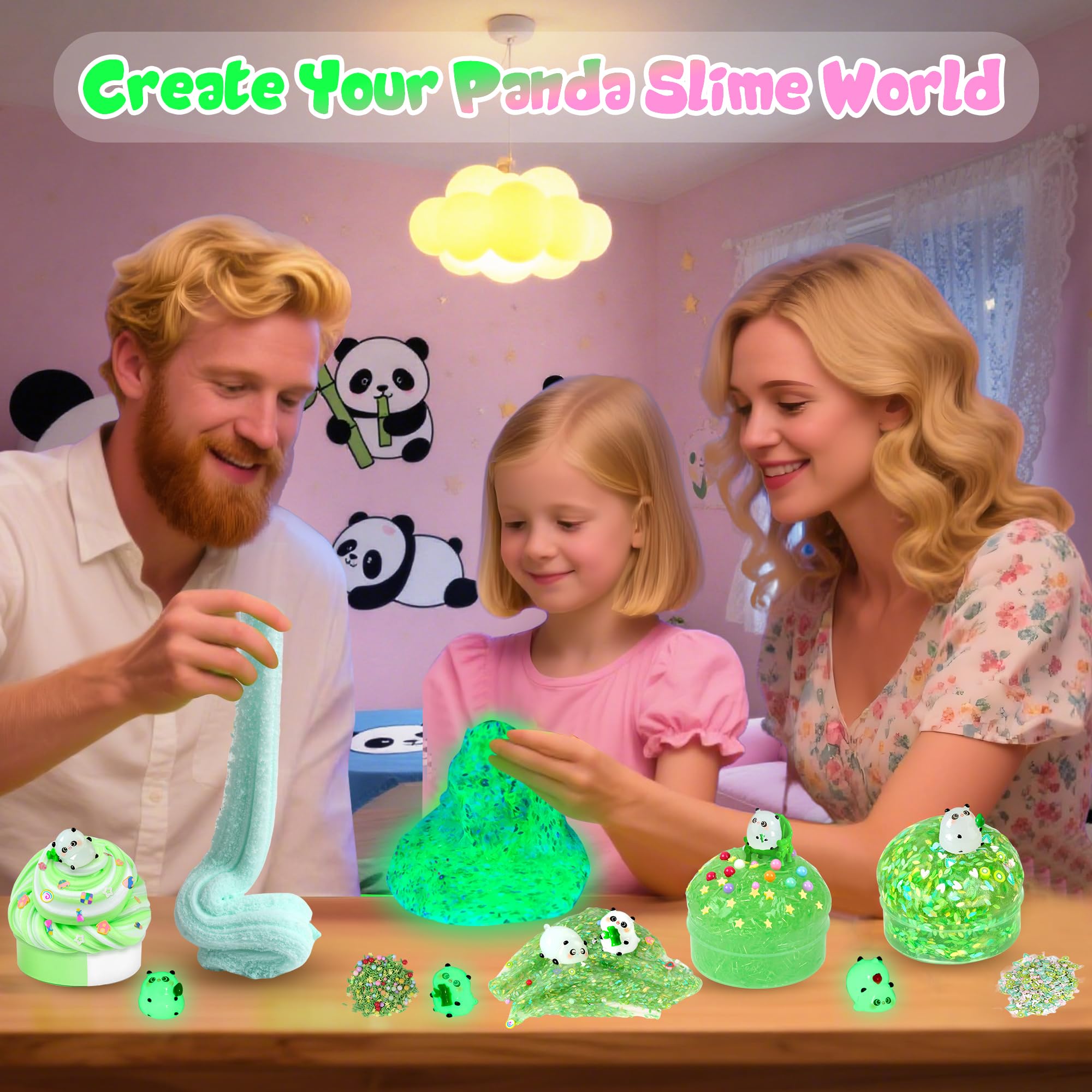 Joytry Panda Slime Kit gift-pack ideal for birthdays or holidays and gatherings